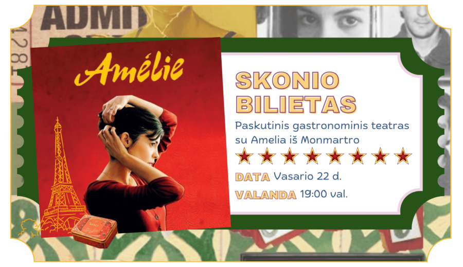 gastronominis teatras amelija iš monmartro